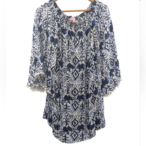 Lilly Pulitzer Nita Off-the-Shoulder Dress Cover Up - Picture 3 of 14
